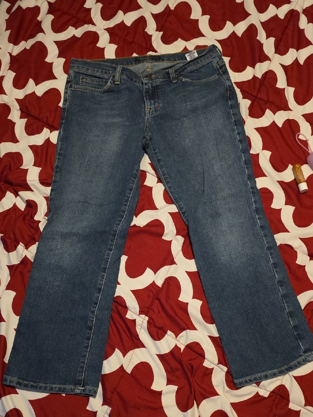 American Eagle Outfitters Medium Blue Cropped Jeans